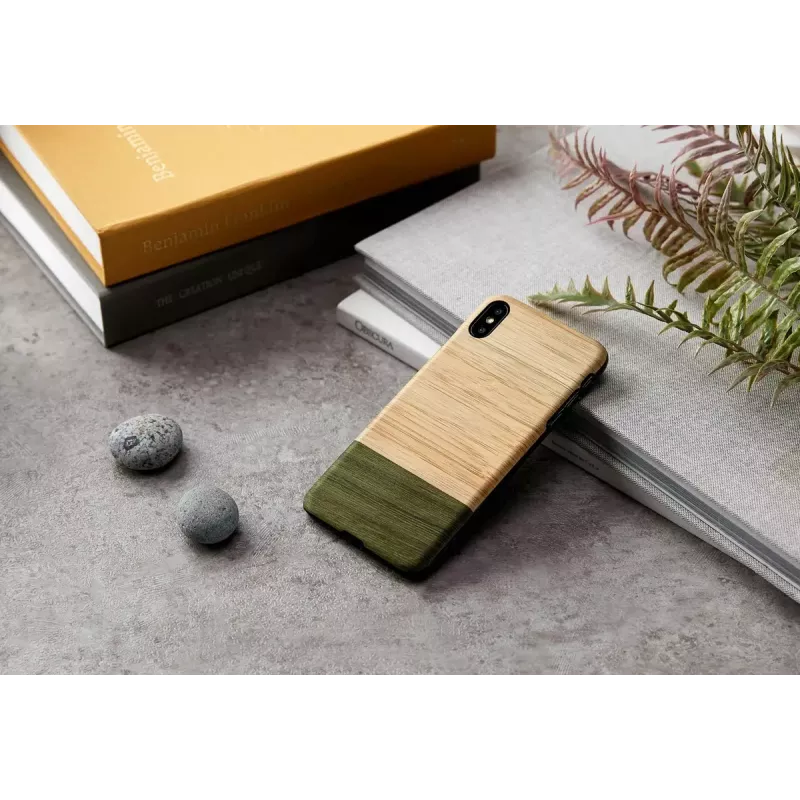 Funda para smartphone man and wood para iPhone X/XS — Bamboo Forest Negro