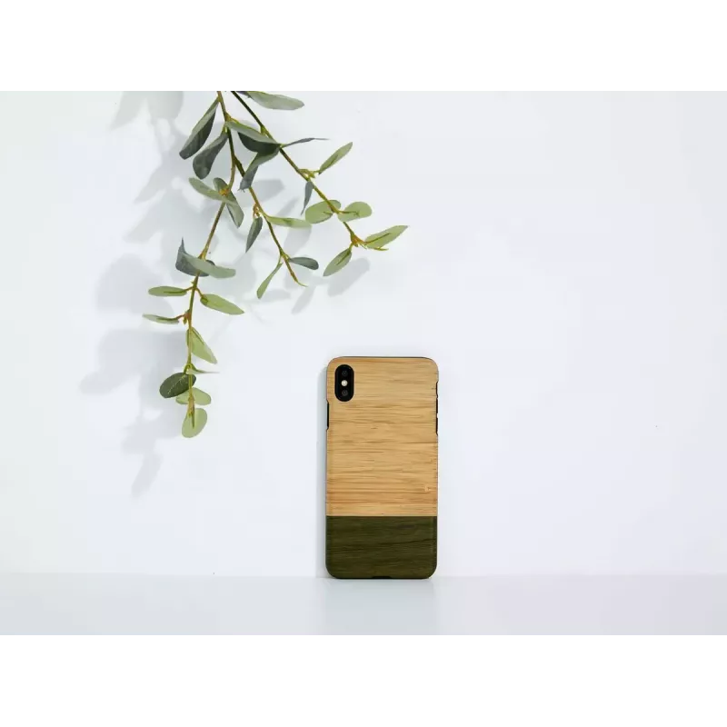 Funda para smartphone man and wood para iPhone X/XS — Bamboo Forest Negro