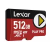 Memoria flash MicroSDXC Lexar PLAY PRO 512 GB UHS-I U3 — 900 MB/s lectura, 600 MB/s escritura