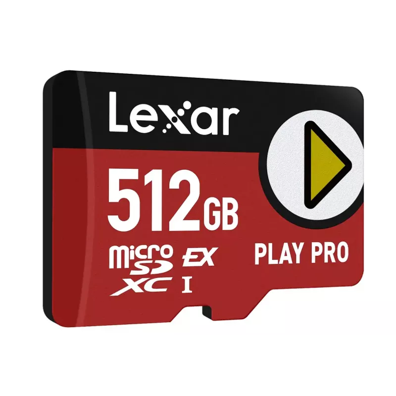 Memoria flash MicroSDXC Lexar PLAY PRO 512 GB UHS-I U3 — 900 MB/s lectura, 600 MB/s escritura