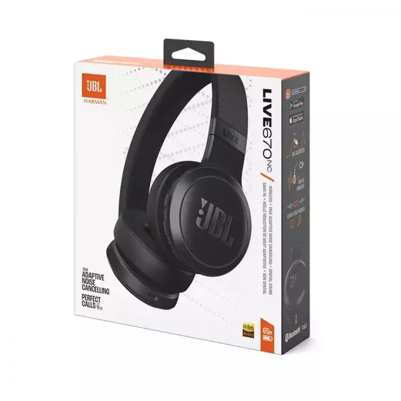 Auriculares JBL Live 670NC inalámbricos diadema llamadas/música Bluetooth negros