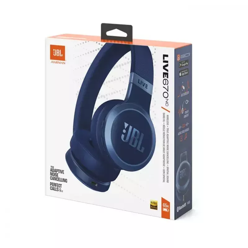 Auriculares JBL Live 670NC inalámbricos diadema llamadas/música Bluetooth azules
