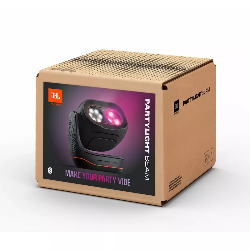 JBL PartyLight Beam proyector de efectos de luz LED RGB Bluetooth, negro