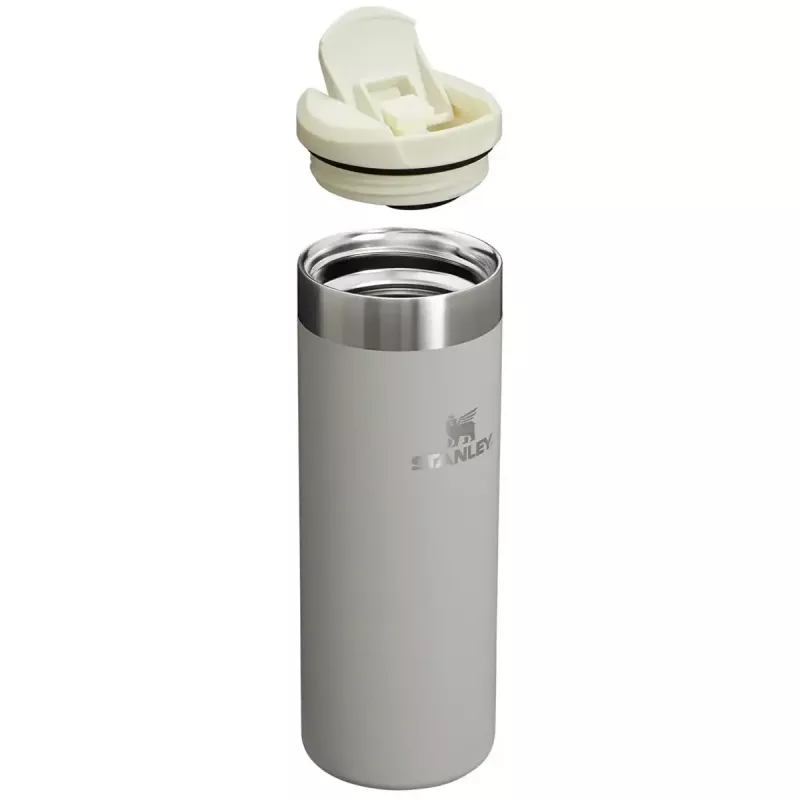 Botella de vacío STANLEY 0,47 L, botella termo de acero inoxidable de doble pared, a prueba de fugas, gris