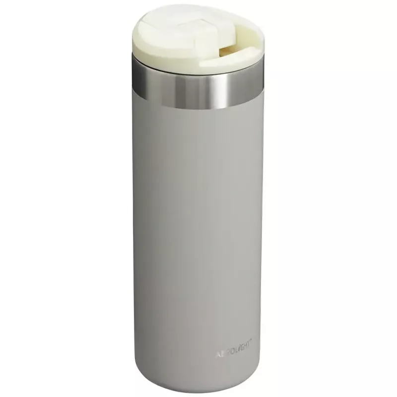 Botella de vacío STANLEY 0,47 L, botella termo de acero inoxidable de doble pared, a prueba de fugas, gris