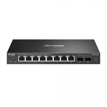 Switch Ethernet 2,5G gestionado TP-Link ES210X-M2 — 8x 2,5G (100/1000/2500), 80 Gbit/s, montaje en escritorio/pared