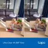 TP-Link Tapo C250 cámara Wi-Fi de seguridad doméstica con IA y movimiento horizontal/vertical, 4K 8 MP (3840 x 2160), blanca