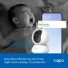 TP-Link Tapo C250 cámara Wi-Fi de seguridad doméstica con IA y movimiento horizontal/vertical, 4K 8 MP (3840 x 2160), blanca