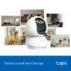 TP-Link Tapo C250 cámara Wi-Fi de seguridad doméstica con IA y movimiento horizontal/vertical, 4K 8 MP (3840 x 2160), blanca