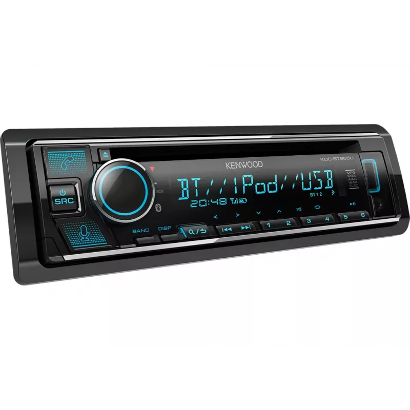 Kenwood KDC-BT665U receptor multimedia para coche negro 200 W Bluetooth