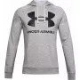 Sudadera con capucha Under Armour Rival Fleece Big Logo Gris — Hombre, modelo 1357093 011