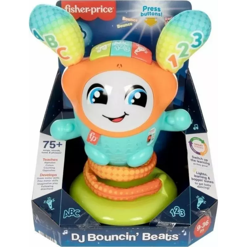 Juguete educativo interactivo Fisher‑Price Dance DJ HND41 con música y luces