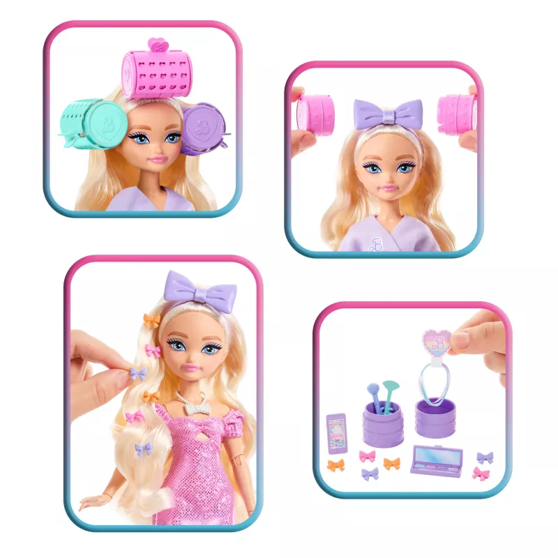 Muñeca de moda Barbie Dream Besties Malibu con accesorios sorpresa y más de 15 looks