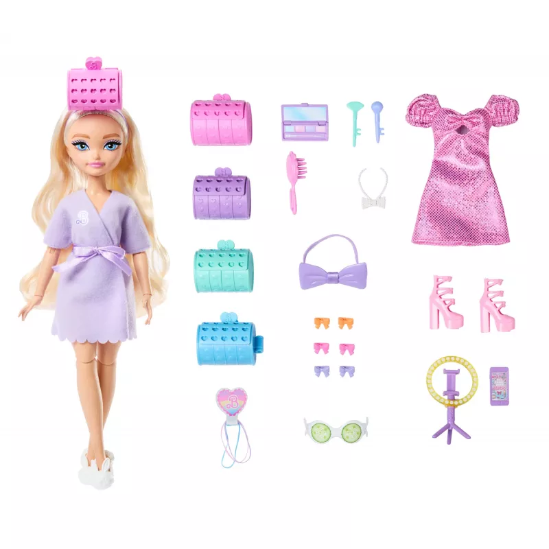 Muñeca de moda Barbie Dream Besties Malibu con accesorios sorpresa y más de 15 looks