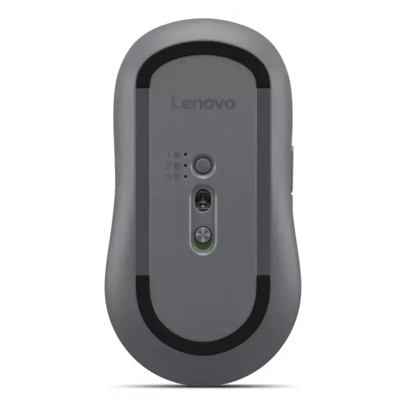 Lenovo Yoga GY51S61919 ratón inalámbrico silencioso, Bluetooth, óptico 4000 DPI, 8 botones, ambidiestro, gris Luna