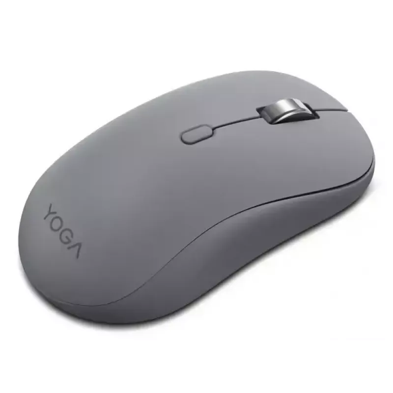 Lenovo Yoga GY51S61919 ratón inalámbrico silencioso, Bluetooth, óptico 4000 DPI, 8 botones, ambidiestro, gris Luna