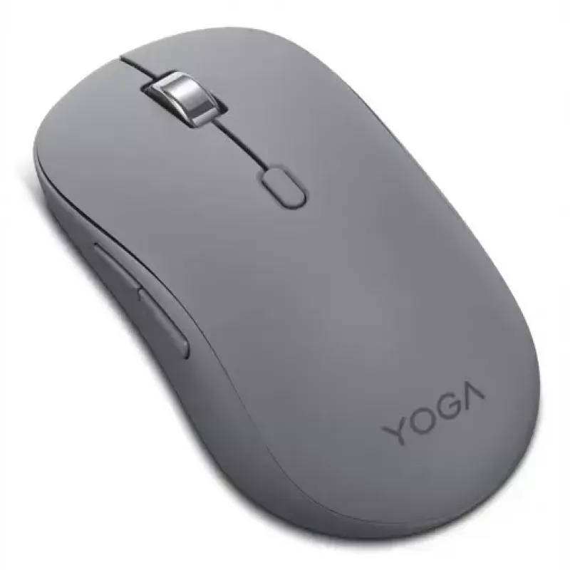 Lenovo Yoga GY51S61919 ratón inalámbrico silencioso, Bluetooth, óptico 4000 DPI, 8 botones, ambidiestro, gris Luna
