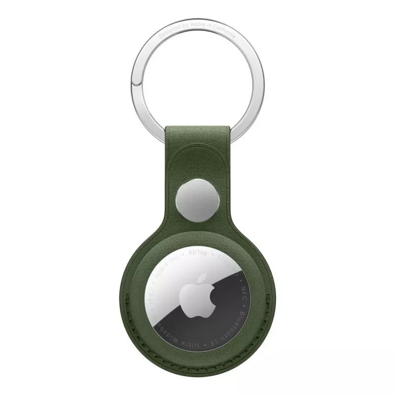 Llavero Apple AirTag FineWoven verde musgo