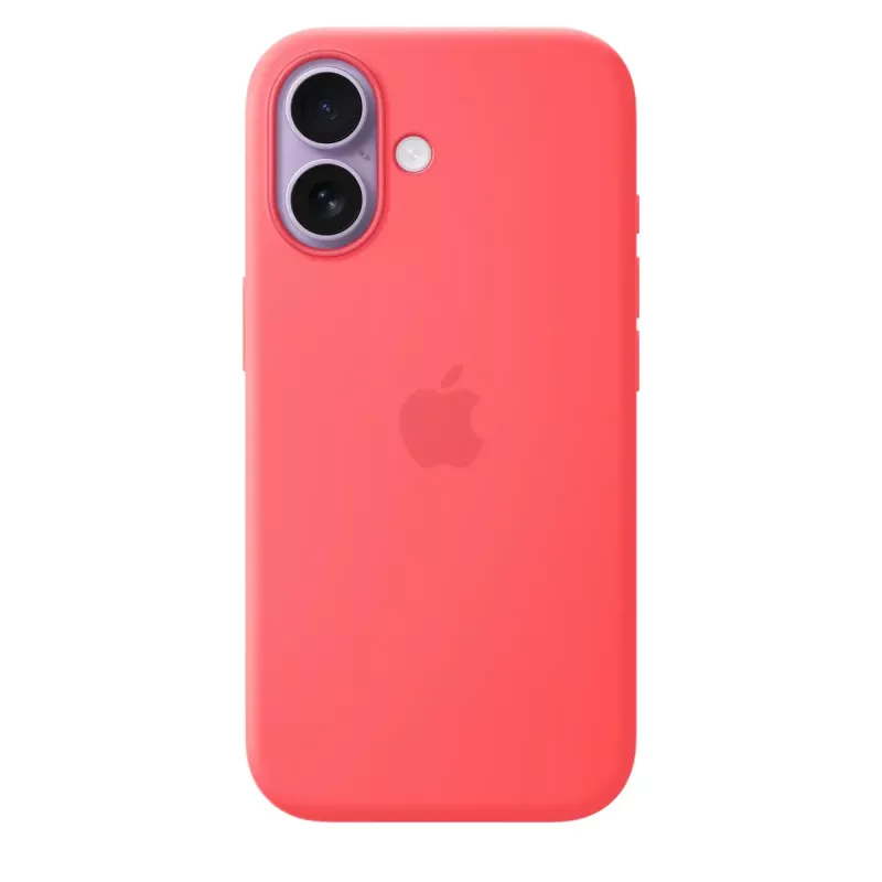 Funda de silicona con MagSafe para Apple iPhone 17 — Bright Guava, compatible con pantalla de 6,3