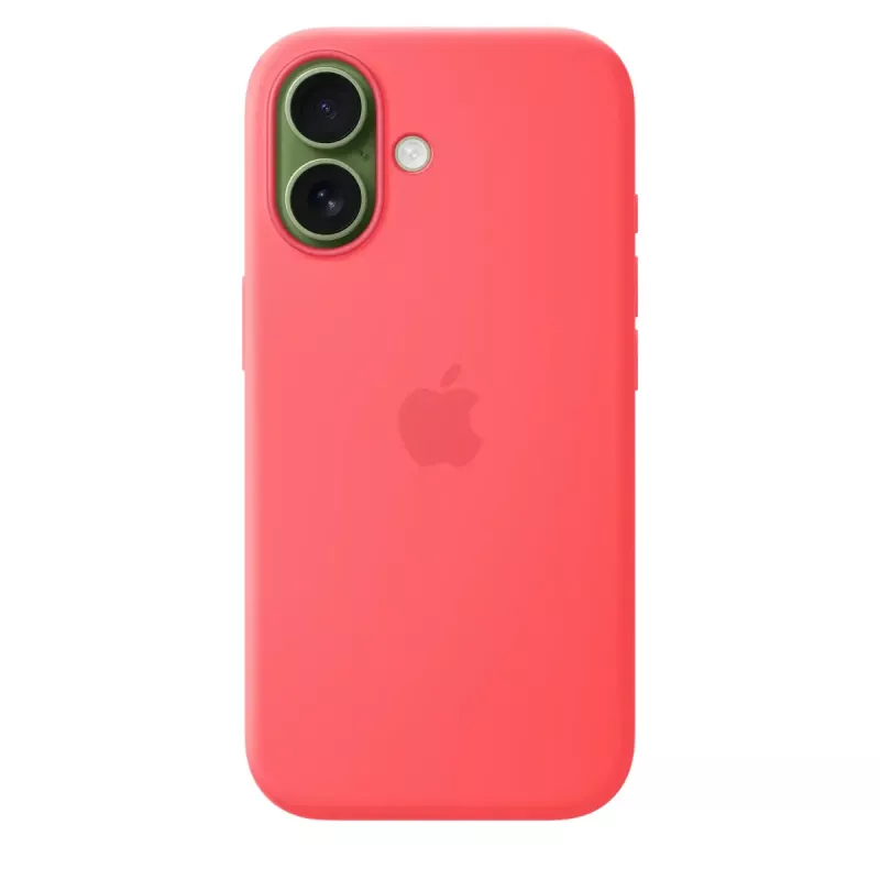 Funda de silicona con MagSafe para Apple iPhone 17 — Bright Guava, compatible con pantalla de 6,3