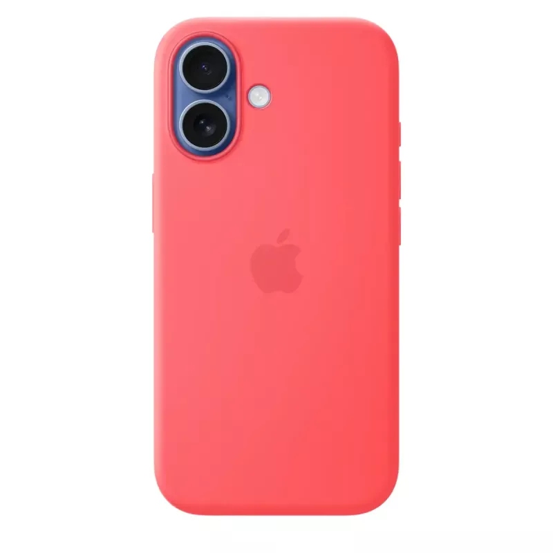 Funda de silicona con MagSafe para Apple iPhone 17 — Bright Guava, compatible con pantalla de 6,3