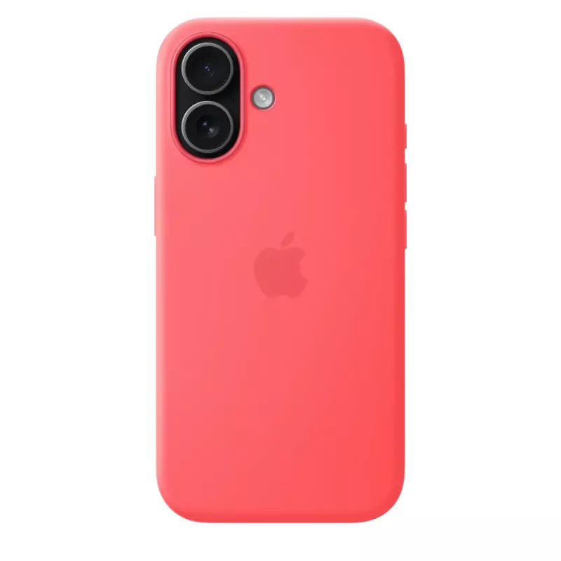 Funda de silicona con MagSafe para Apple iPhone 17 — Bright Guava, compatible con pantalla de 6,3