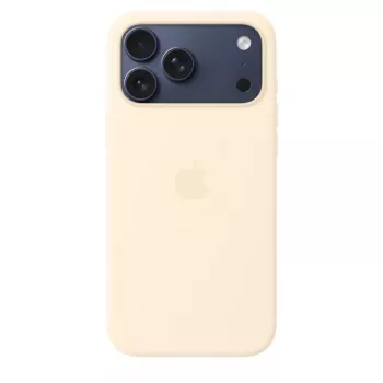 Funda de silicona con MagSafe para Apple iPhone 17 Pro Max — vainilla, compatible con pantalla de 17,5 cm (6,9