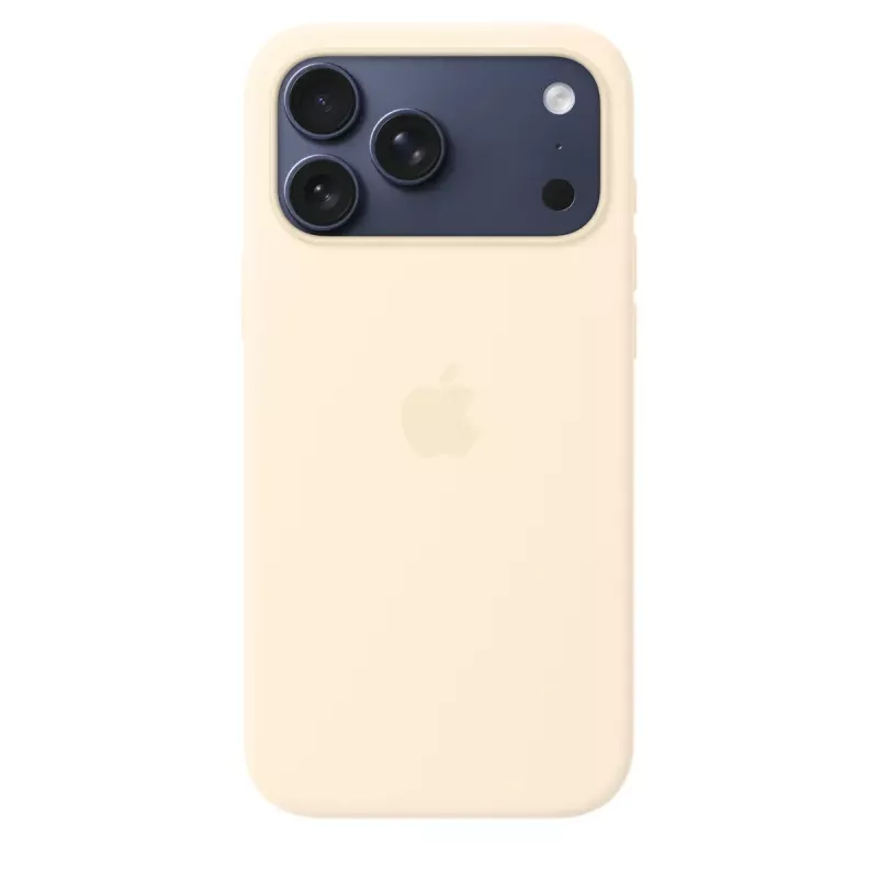 Funda de silicona con MagSafe para Apple iPhone 17 Pro Max — vainilla, compatible con pantalla de 17,5 cm (6,9