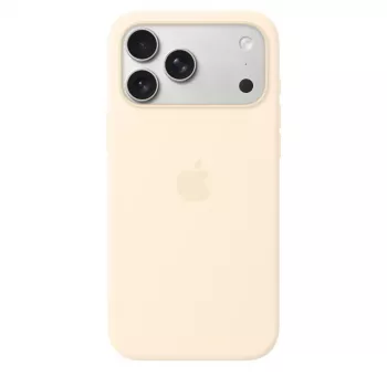 Funda de silicona con MagSafe para Apple iPhone 17 Pro Max — vainilla, compatible con pantalla de 17,5 cm (6,9