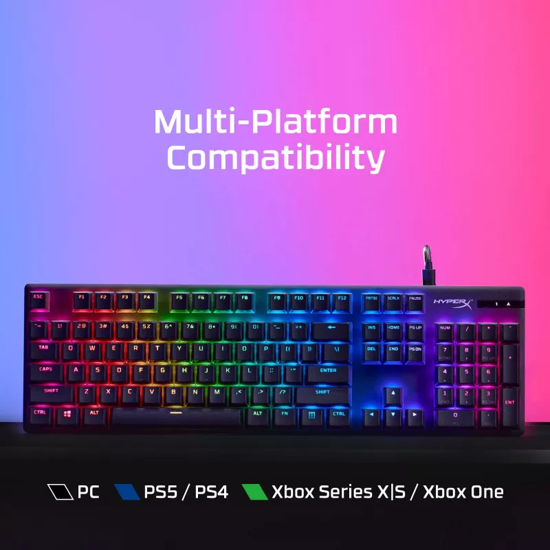 Teclado gaming mecánico HyperX Alloy Origins PBT HX Blue