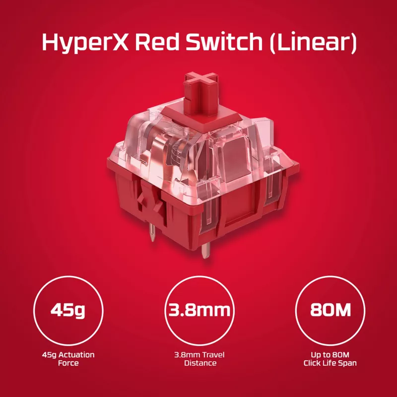 Teclado gaming mecánico HyperX Alloy Origins PBT HX Blue