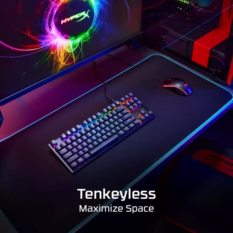 Teclado gaming mecánico HyperX Alloy Origins Core PBT HX Aqua