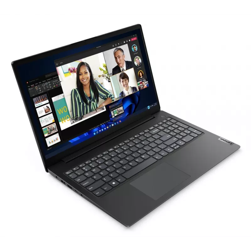 Portátil Lenovo V15 G4 AMN AMD Ryzen™ 3 7320U 39,6 cm (15,6 inch) Full HD 8 GB LPDDR5-SDRAM 256 GB SSD Wi-Fi 5 (802.11ac) Windows 11 Home francés negro
