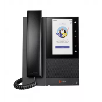 Teléfono de conferencia HP Poly CCX 505 Business Media para Microsoft Teams y compatible con PoE
