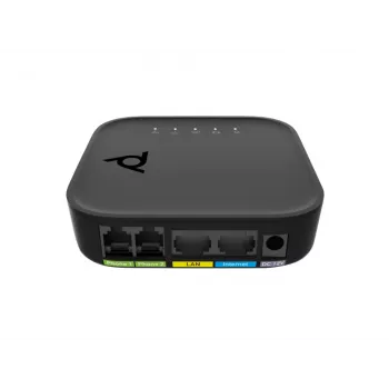 Adaptador de puerto de voz POLY ATA 402 adaptador VoIP 2FXS con Open SIP, G.711/OPUS, corriente continua, entrada 100–240 V AC