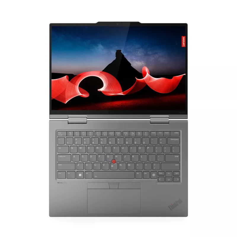 Lenovo ThinkPad X1 2-in-1 Gen 9 Intel Core Ultra 7 155U híbrido (2 en 1) 35,6 cm (14 pulgadas) pantalla táctil WUXGA 16 GB LPDDR5x-SDRAM 512 GB SSD Wi-Fi 6E (802.11ax) Windows 11 Pro alemán gris