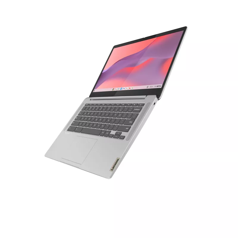 Portátil Lenovo IdeaPad Slim 3 Chrome 14M868 MediaTek Kompanio 520 Chromebook 35,6 cm (14 pulgadas) Full HD 4 GB LPDDR4x-SDRAM 128 GB eMMC Wi-Fi 6 (802.11ax) ChromeOS alemán gris