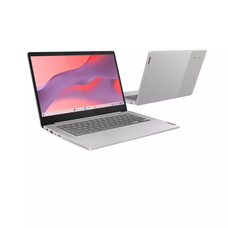 Portátil Lenovo IdeaPad Slim 3 Chrome 14M868 MediaTek Kompanio 520 Chromebook 35,6 cm (14 pulgadas) Full HD 4 GB LPDDR4x-SDRAM 128 GB eMMC Wi-Fi 6 (802.11ax) ChromeOS alemán gris