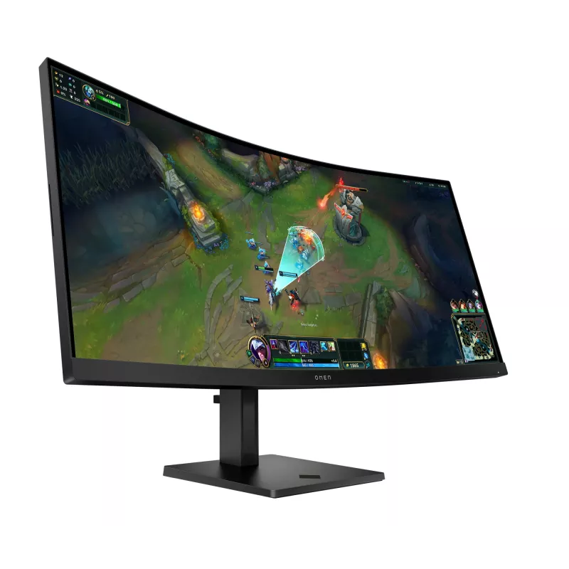 Monitor de ordenador HP OMEN LCD 34c G2 curvo VA 34 86,4 cm WQHD 3440x1440 1ms 180 Hz 400 nits 2xHDMI DP VESA 86,4 cm (34 inch) 3440 x 1440 píxeles Wide Quad HD Negro