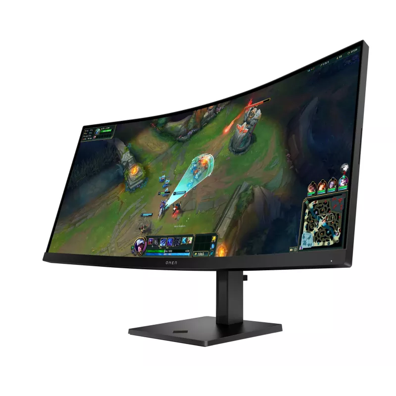 Monitor de ordenador HP OMEN LCD 34c G2 curvo VA 34 86,4 cm WQHD 3440x1440 1ms 180 Hz 400 nits 2xHDMI DP VESA 86,4 cm (34 inch) 3440 x 1440 píxeles Wide Quad HD Negro