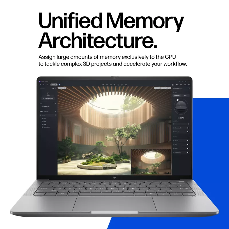 HP ZBook Ultra G1a Copilot+ PC AMD Ryzen AI Max PRO 390 35,6 cm (14 pulgadas) Pantalla táctil 2.8K 64 GB LPDDR5x-SDRAM Wi-Fi 7 (802.11be) Windows 11 Pro Estación de trabajo AI, AI PC Plata