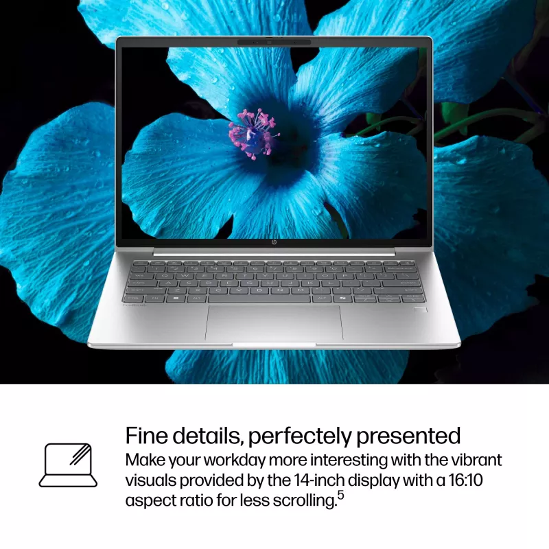 HP ProBook 4 G1iR Intel Core 5 120U Portátil 35,6 cm (14 pulgadas) WUXGA 16 GB DDR5-SDRAM Wi-Fi 6E (802.11ax) Windows 11 Pro Plata