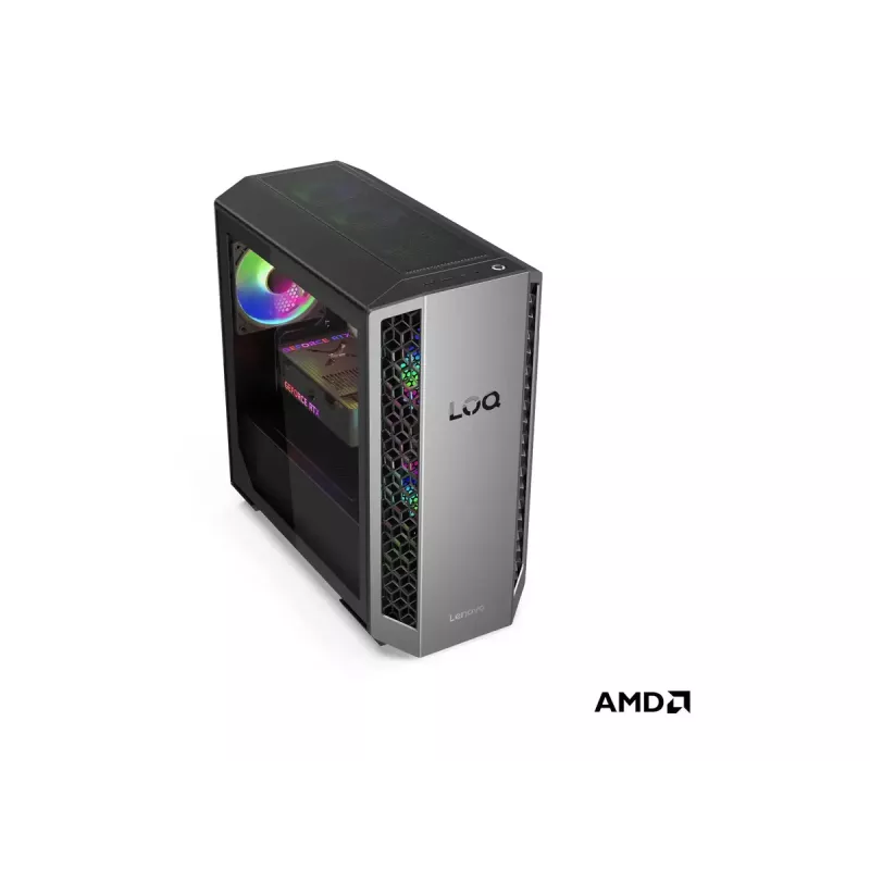 Torre de sobremesa Lenovo LOQ 26ADR10 — AMD Ryzen 7 8745HX, 32 GB DDR5 (2×16 GB), 1 TB, NVIDIA GeForce RTX 5060 Ti, Windows 11 Home