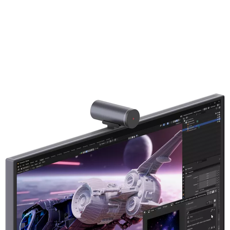 Monitor Lenovo Yoga Pro 27UD-10 – 26,5 inch QD-OLED 4K (3840×2160), 0,03 ms, hub USB-C, VESA, altavoces, altura ajustable, negro