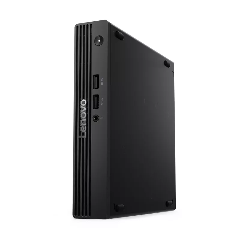 Mini PC Lenovo V100q 13GG Tiny Intel N100, 8 GB DDR5 RAM, 256 GB SSD, Wi‑Fi 6, teclado alemán, negro