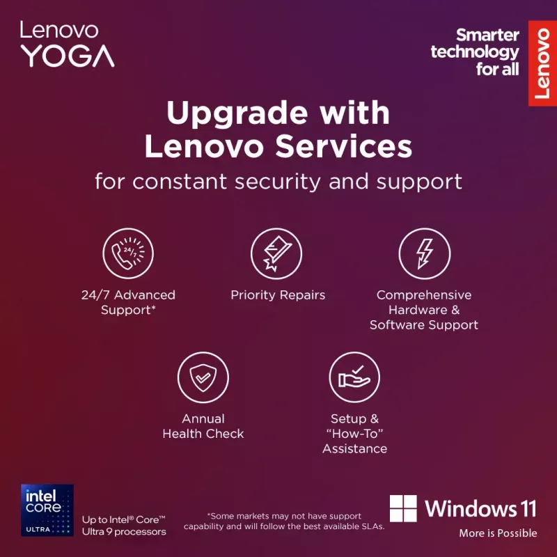 Todo en uno Lenovo Yoga AIO 9 27IAH10 — 27 inch QHD, Intel Core Ultra 7 255H, 16 GB LPDDR5x, 1 TB SSD, Intel Arc 140T, Windows 11 Home