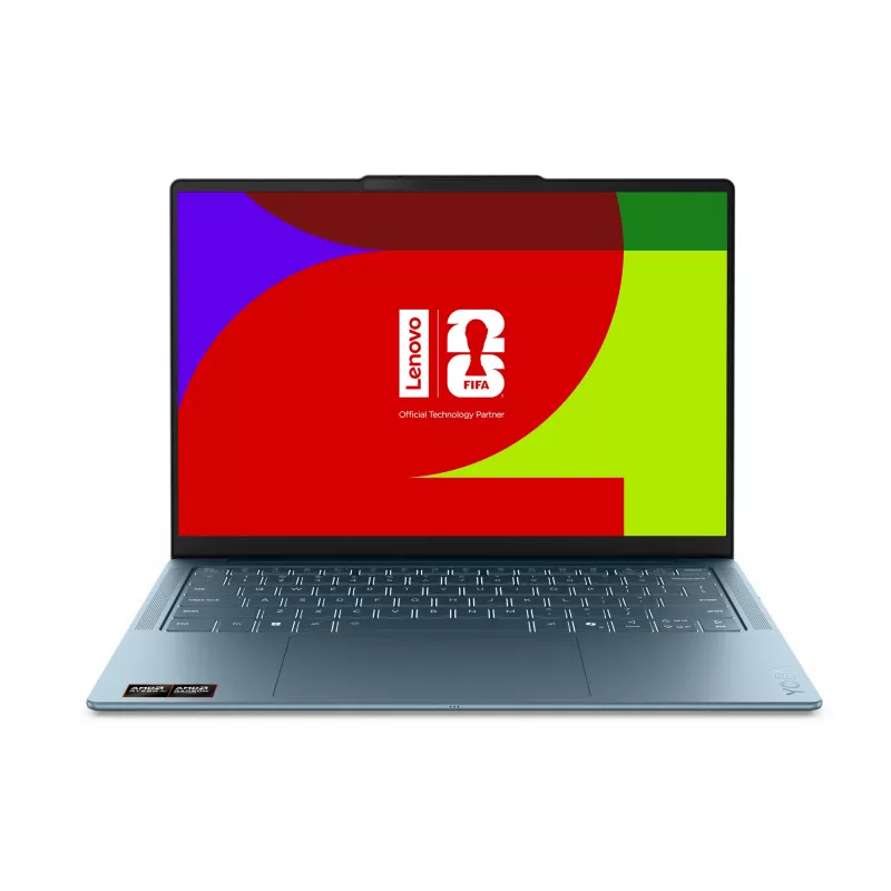 Lenovo Yoga Slim 7 14AGP11 Copilot+ PC AMD Ryzen™ AI 7 445 Portátil 35,6 cm (14 inch) 2.8K 16 GB 1 TB SSD Wi-Fi 7 (802.11be) Windows 11 Home Alemán Teal