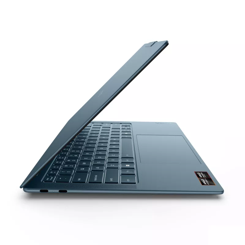 Lenovo Yoga Slim 7 14AGP11 Copilot+ PC AMD Ryzen™ AI 7 445 Portátil 35,6 cm (14 inch) 2.8K 16 GB 1 TB SSD Wi-Fi 7 (802.11be) Windows 11 Home Alemán Teal