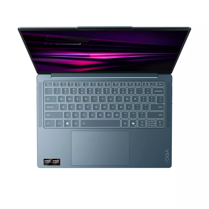 Lenovo Yoga Slim 7 14AGP11 Copilot+ PC AMD Ryzen™ AI 7 445 Portátil 35,6 cm (14 inch) 2.8K 16 GB 1 TB SSD Wi-Fi 7 (802.11be) Windows 11 Home Alemán Teal