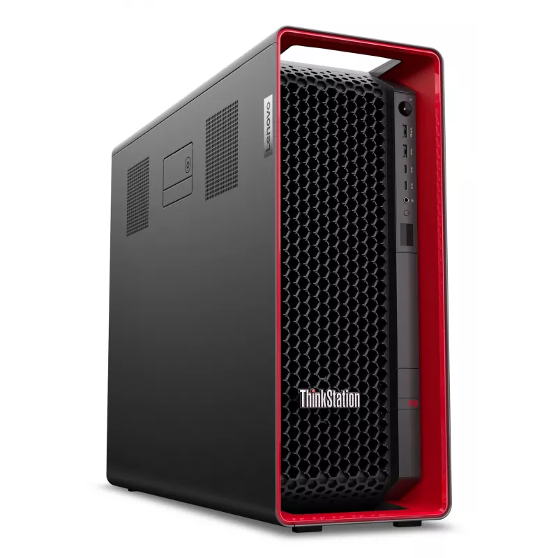 Workstation Lenovo ThinkStation P8 con 128 GB DDR5-6400 RAM, 1 TB SSD, Windows 11 Pro, fuente de alimentación 1000 W